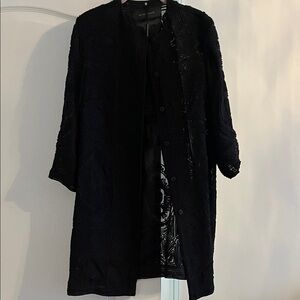 Elie Tahari Black Textured Women's Blazer